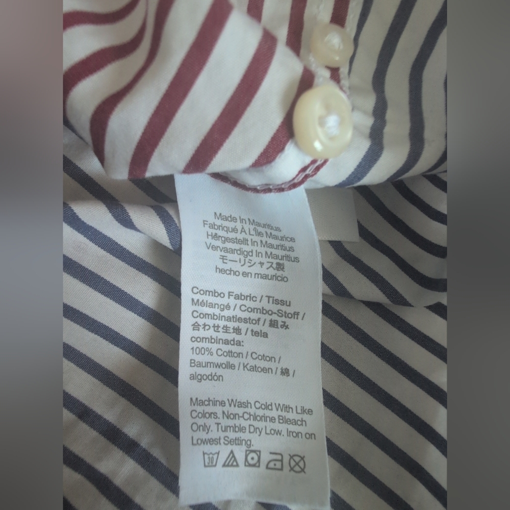 J.Crew Striped Multicolor Men's Shirt, Size XLT - Picture 4 of 8